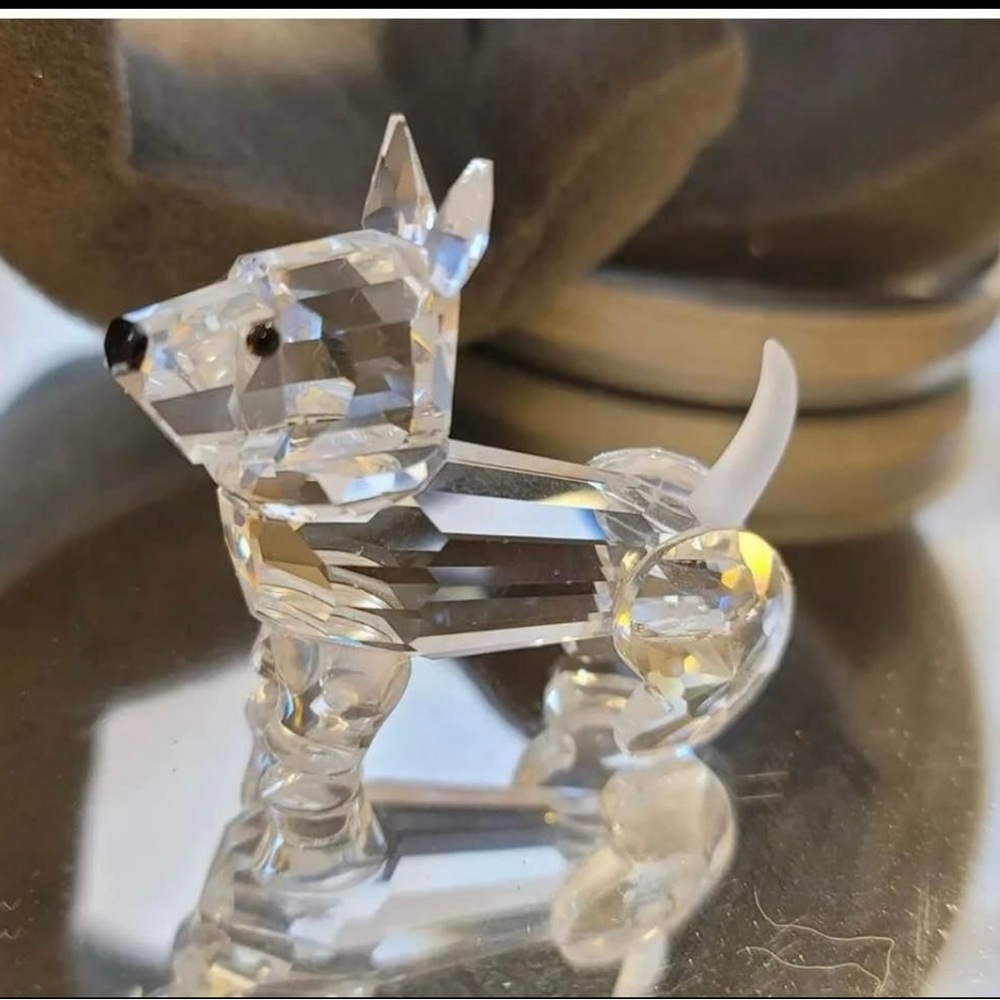 SWAROVSKI RETIRED SILVER CRYSTAL SCOTTISH TERRIER DOG